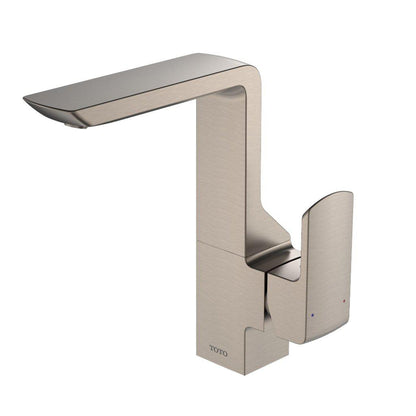 TOTO GR Brushed Nickel 1.2 GPM Single-Hole Side Handle Bathroom Sink Faucet With Comfort Glide