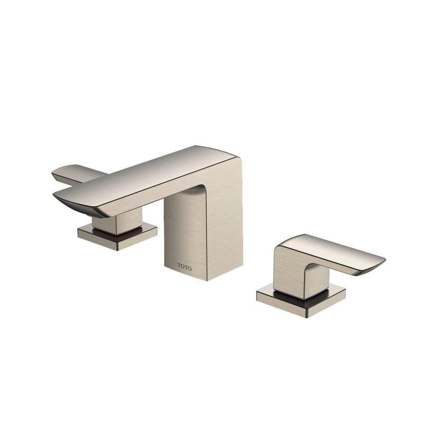 TOTO GR Brushed Nickel 1.2 GPM Two-Handle Widespread Bathroom Sink Faucet With Drain Assembly