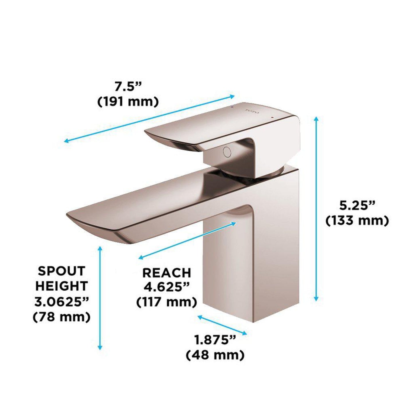 TOTO GR Polished Bronze 1.2 GPM Single-Handle Bathroom Sink Faucet With Comfort Glide