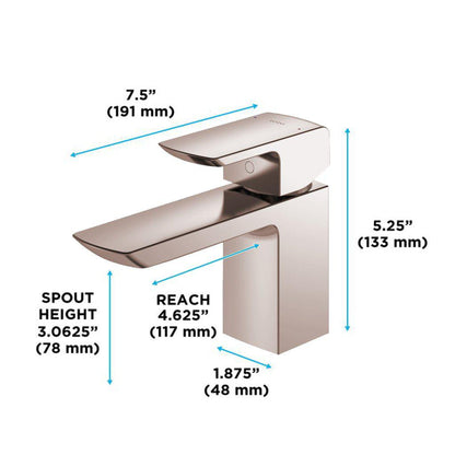 TOTO GR Polished Bronze 1.2 GPM Single-Handle Bathroom Sink Faucet With Comfort Glide