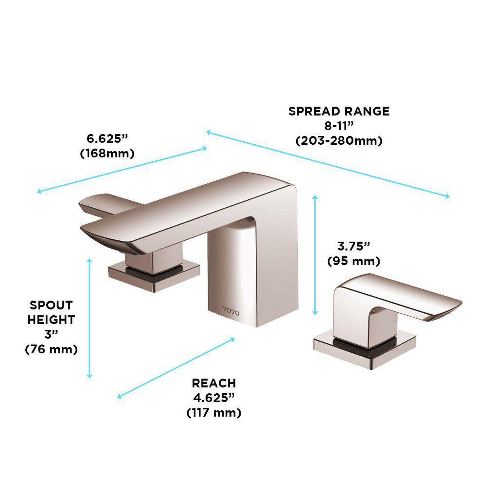 TOTO GR Polished Bronze 1.2 GPM Two-Handle Widespread Bathroom Sink Faucet With Drain Assembly