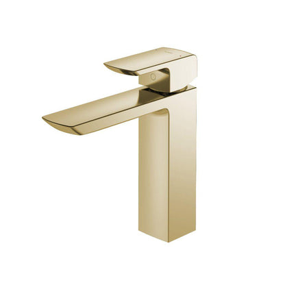 TOTO GR Polished French Gold 1.2 GPM Single-Handle Semi-Vessel Bathroom Sink Faucet With Comfort Glide