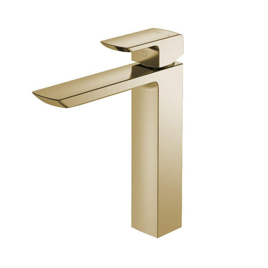 TOTO GR Polished French Gold 1.2 GPM Single-Handle Vessel Bathroom Sink Faucet With Comfort Glide