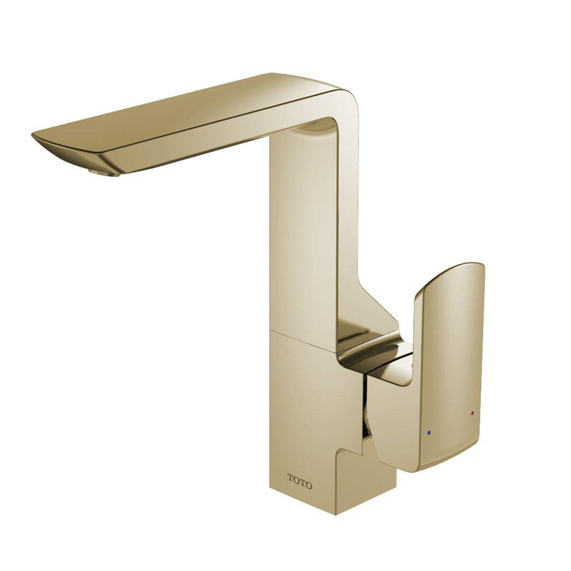 TOTO GR Polished French Gold 1.2 GPM Single-Hole Side Handle Bathroom Sink Faucet With Comfort Glide