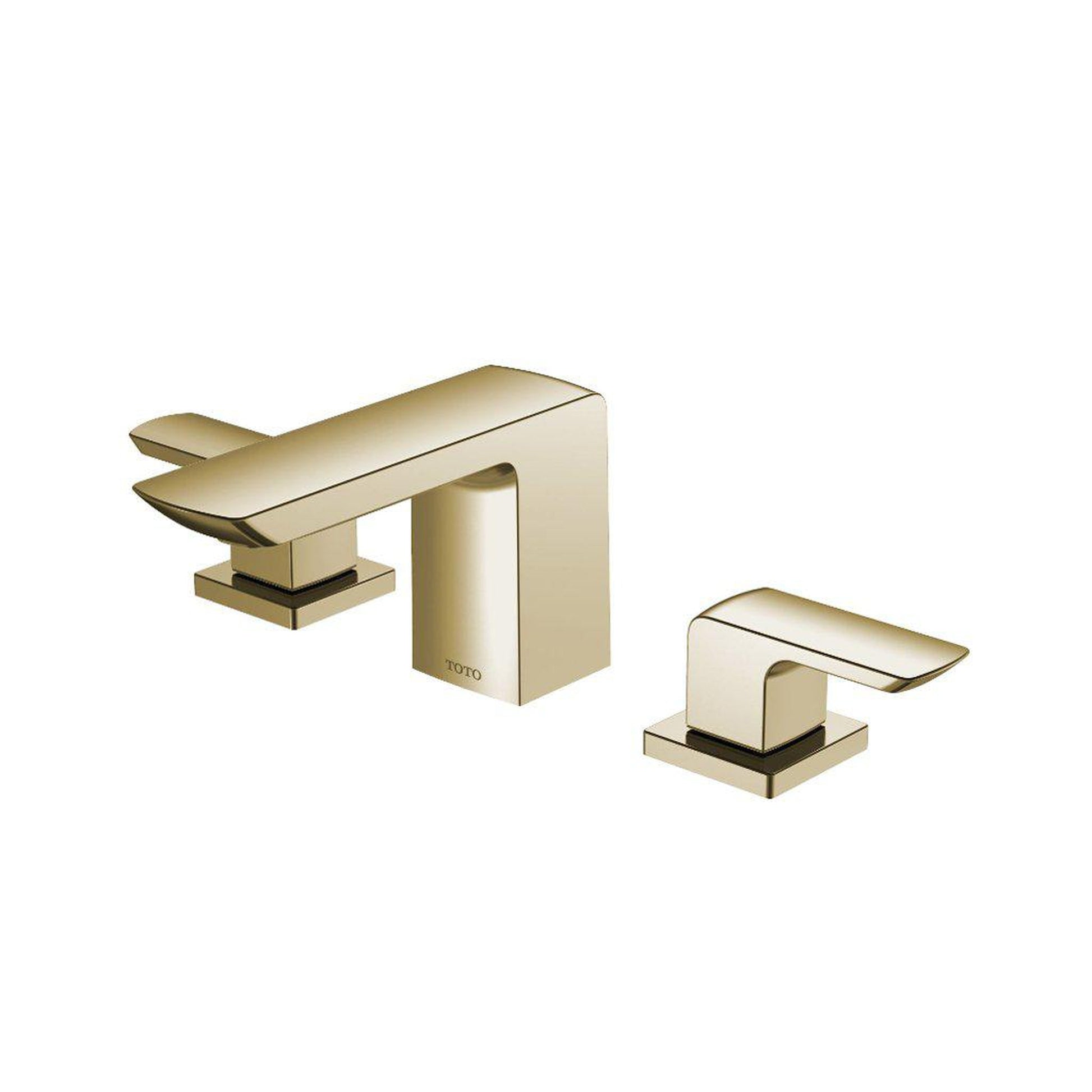 TOTO GR Polished French Gold 1.2 GPM Two-Handle Widespread Bathroom Sink Faucet With Drain Assembly