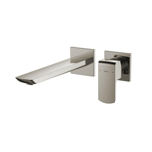TOTO GR Polished Nickel 1.2 GPM Single-Handle Wall-Mounted Bathroom Sink Faucet With Comfort Glide