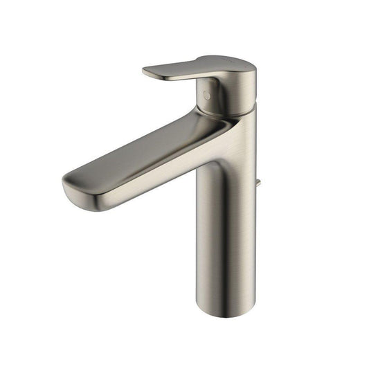 TOTO GS Brushed Nickel 1.2 GPM Single-Handle Semi-Vessel Bathroom Sink Faucet With Comfort Glide