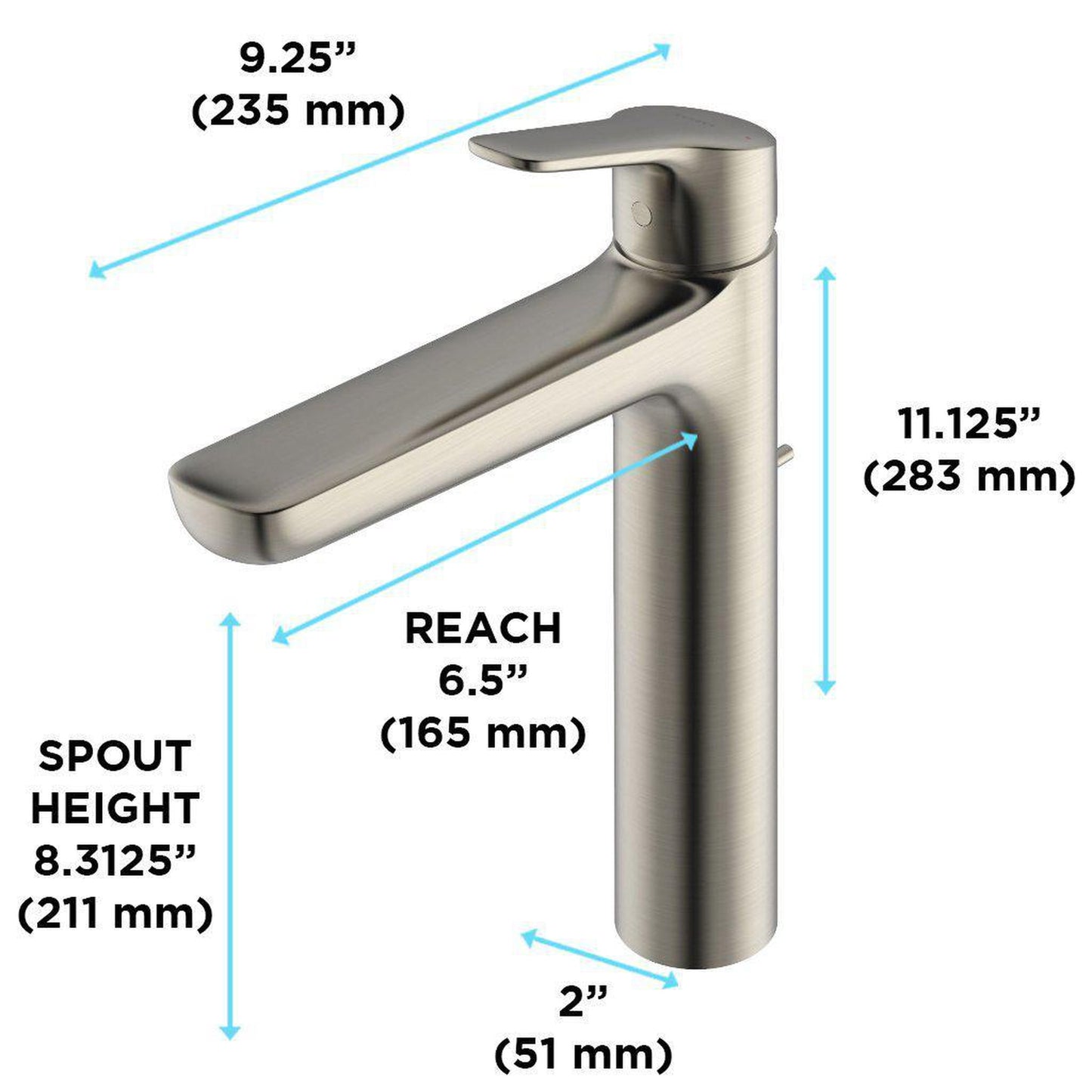 TOTO GS Brushed Nickel 1.2 GPM Single-Handle Vessel Bathroom Sink Faucet With Comfort Glide