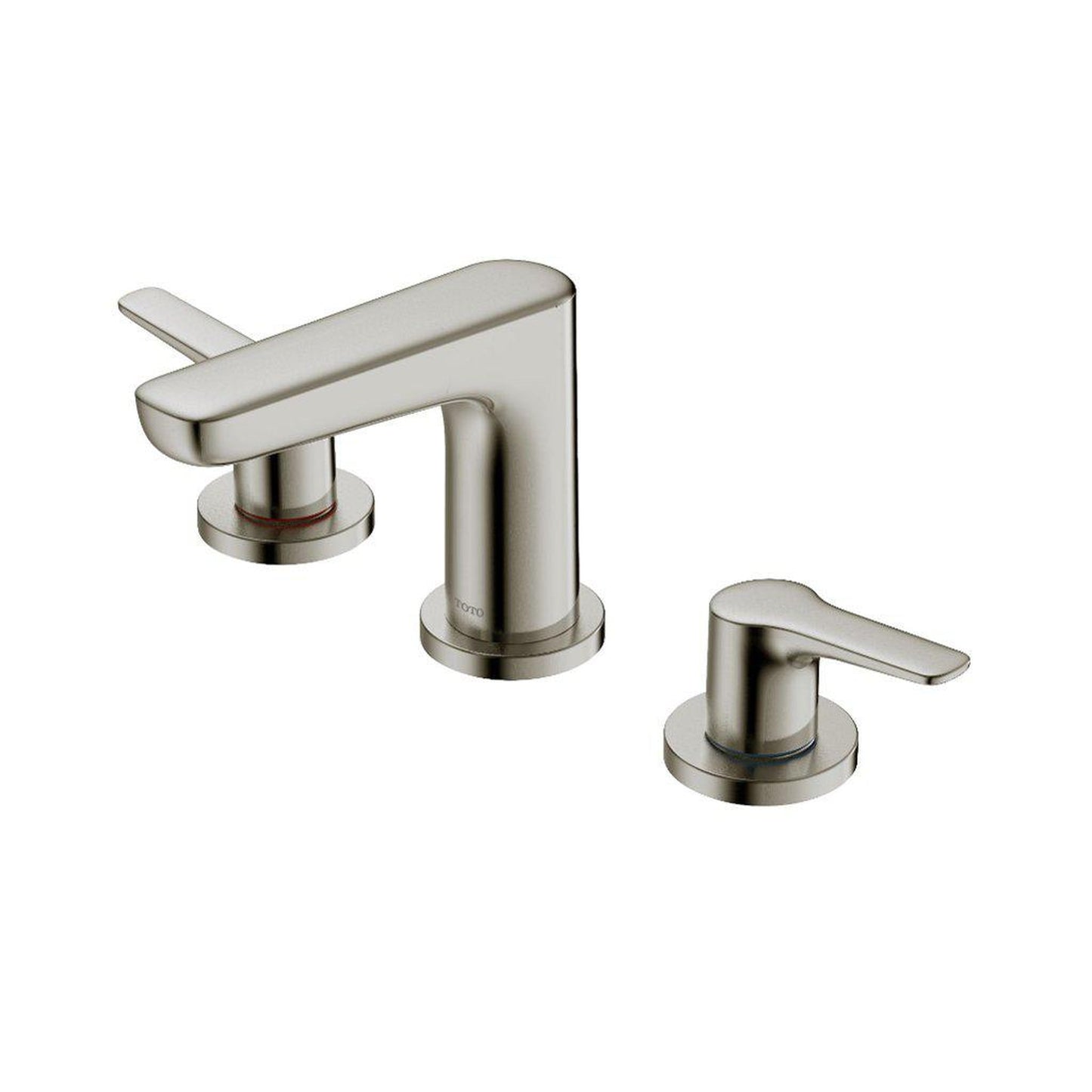 TOTO GS Brushed Nickel 1.2 GPM Two-Handle Widespread Bathroom Sink Faucet With Drain Assembly