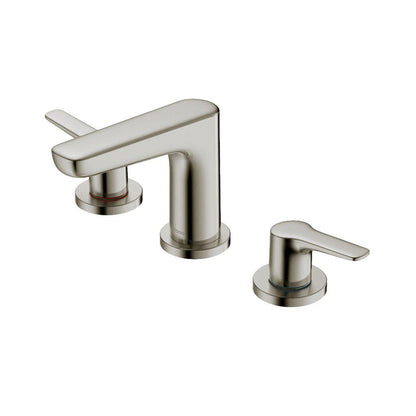 TOTO GS Brushed Nickel 1.2 GPM Two-Handle Widespread Bathroom Sink Faucet With Drain Assembly