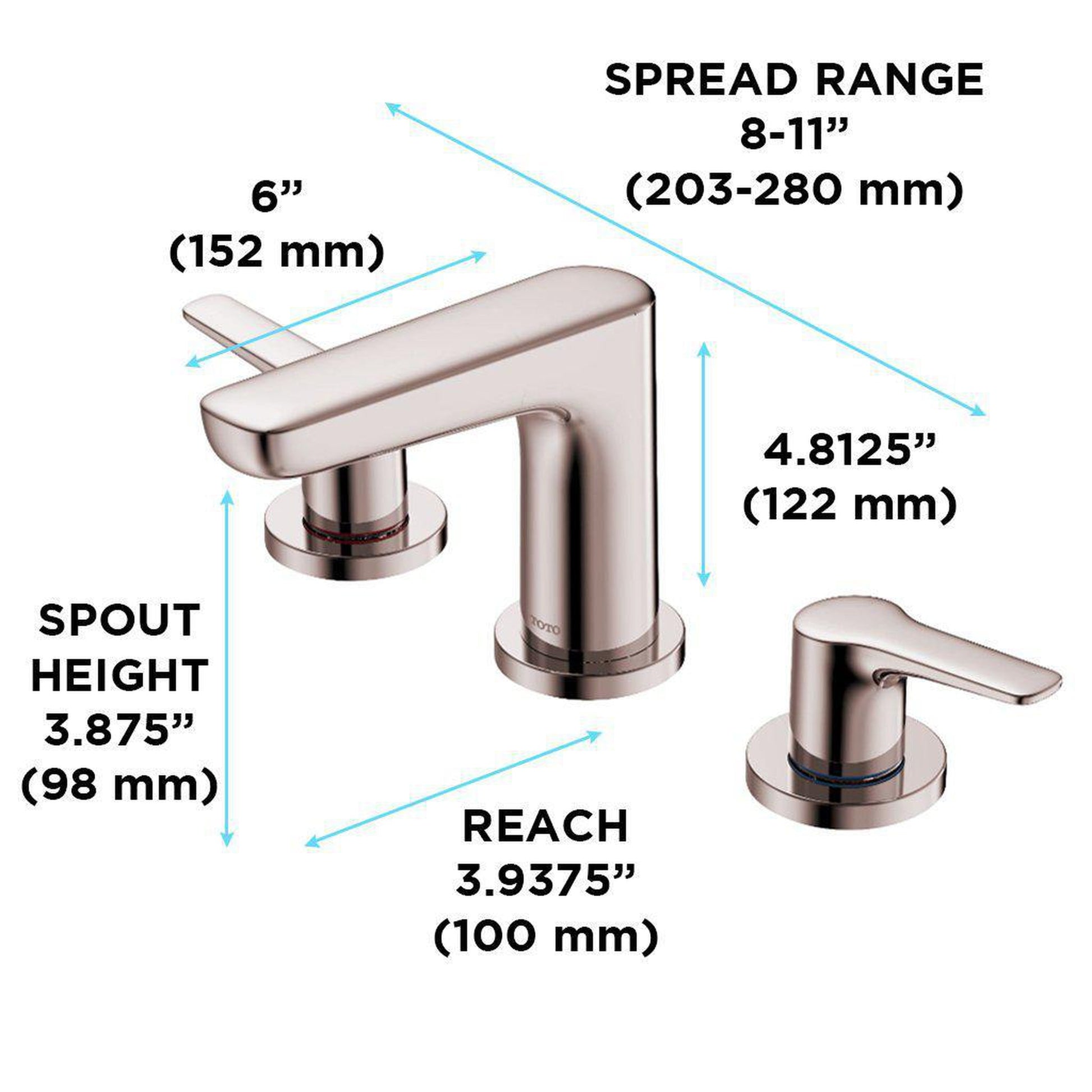 TOTO GS Polished Bronze 1.2 GPM Two-Handle Widespread Bathroom Sink Faucet With Drain Assembly