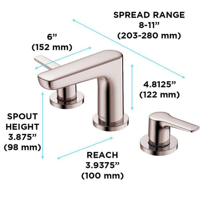 TOTO GS Polished Bronze 1.2 GPM Two-Handle Widespread Bathroom Sink Faucet With Drain Assembly