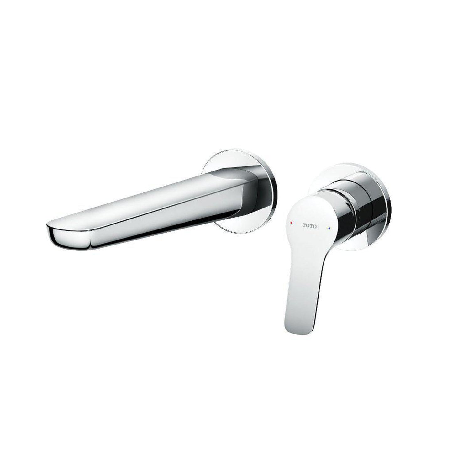TOTO GS Polished Chrome 1.2 GPM Single-Handle Wall-Mounted Bathroom Sink Faucet With Comfort Glide