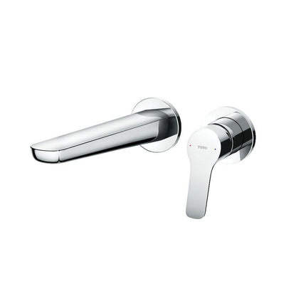 TOTO GS Polished Chrome 1.2 GPM Single-Handle Wall-Mounted Bathroom Sink Faucet With Comfort Glide