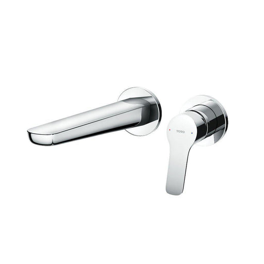 TOTO GS Polished Chrome 1.2 GPM Single-Handle Wall-Mounted Bathroom Sink Faucet With Comfort Glide