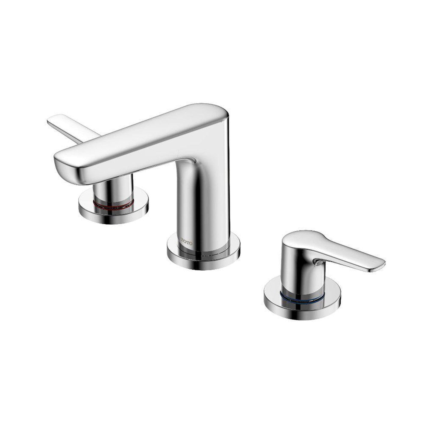 TOTO GS Polished Chrome 1.2 GPM Two-Handle Widespread Bathroom Sink Faucet With Drain Assembly