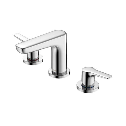 TOTO GS Polished Chrome 1.2 GPM Two-Handle Widespread Bathroom Sink Faucet With Drain Assembly