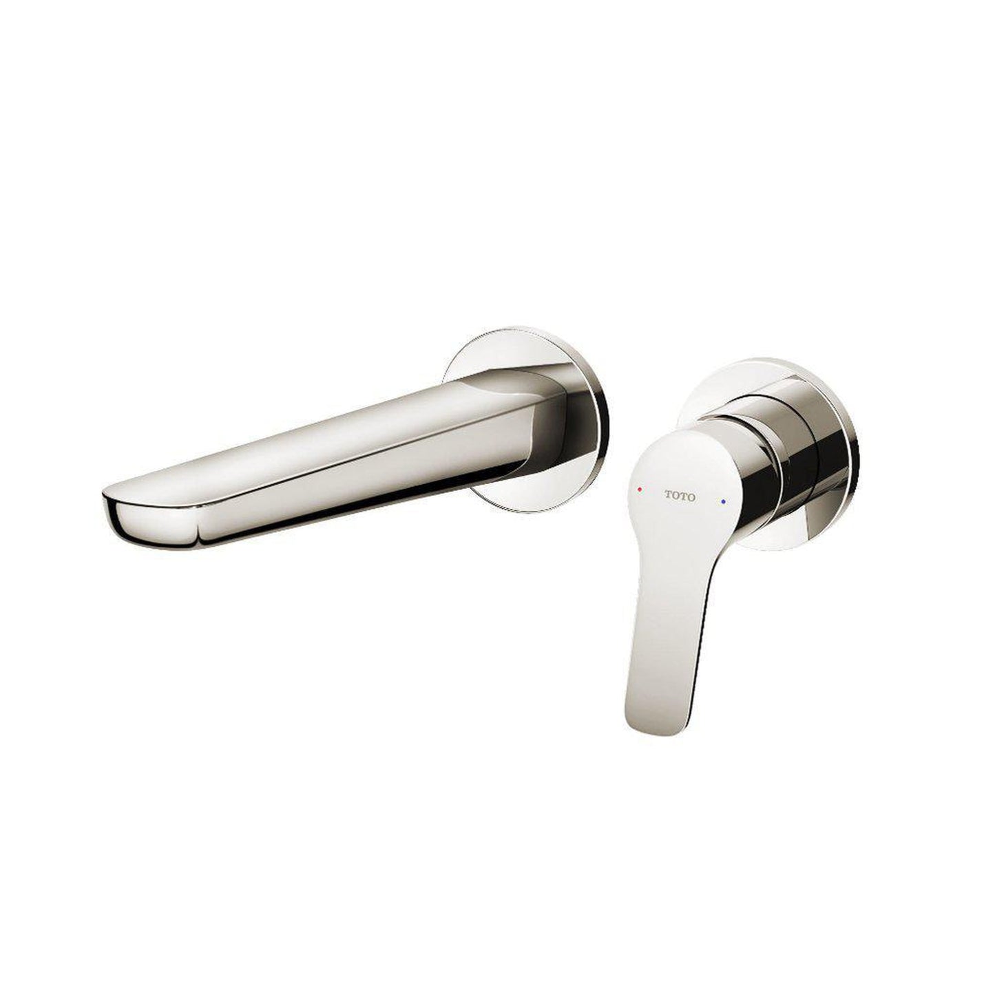 TOTO GS Polished Nickel 1.2 GPM Single-Handle Wall-Mounted Bathroom Sink Faucet With Comfort Glide