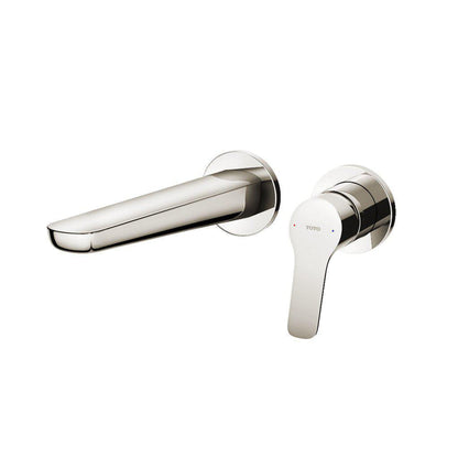 TOTO GS Polished Nickel 1.2 GPM Single-Handle Wall-Mounted Bathroom Sink Faucet With Comfort Glide