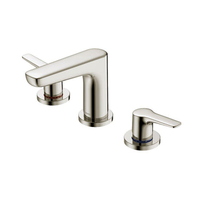 TOTO GS Polished Nickel 1.2 GPM Two-Handle Widespread Bathroom Sink Faucet With Drain Assembly