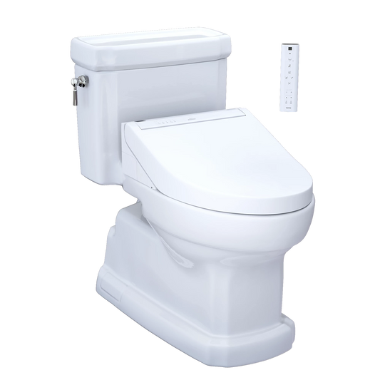 TOTO Guinevere Cotton 1.28 GPF Eco UH One-Piece Toilet With C5 Washlet +