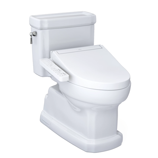 TOTO Guinevere Cotton 1.28 GPF UH One-Piece Toilet With C2 Washlet +
