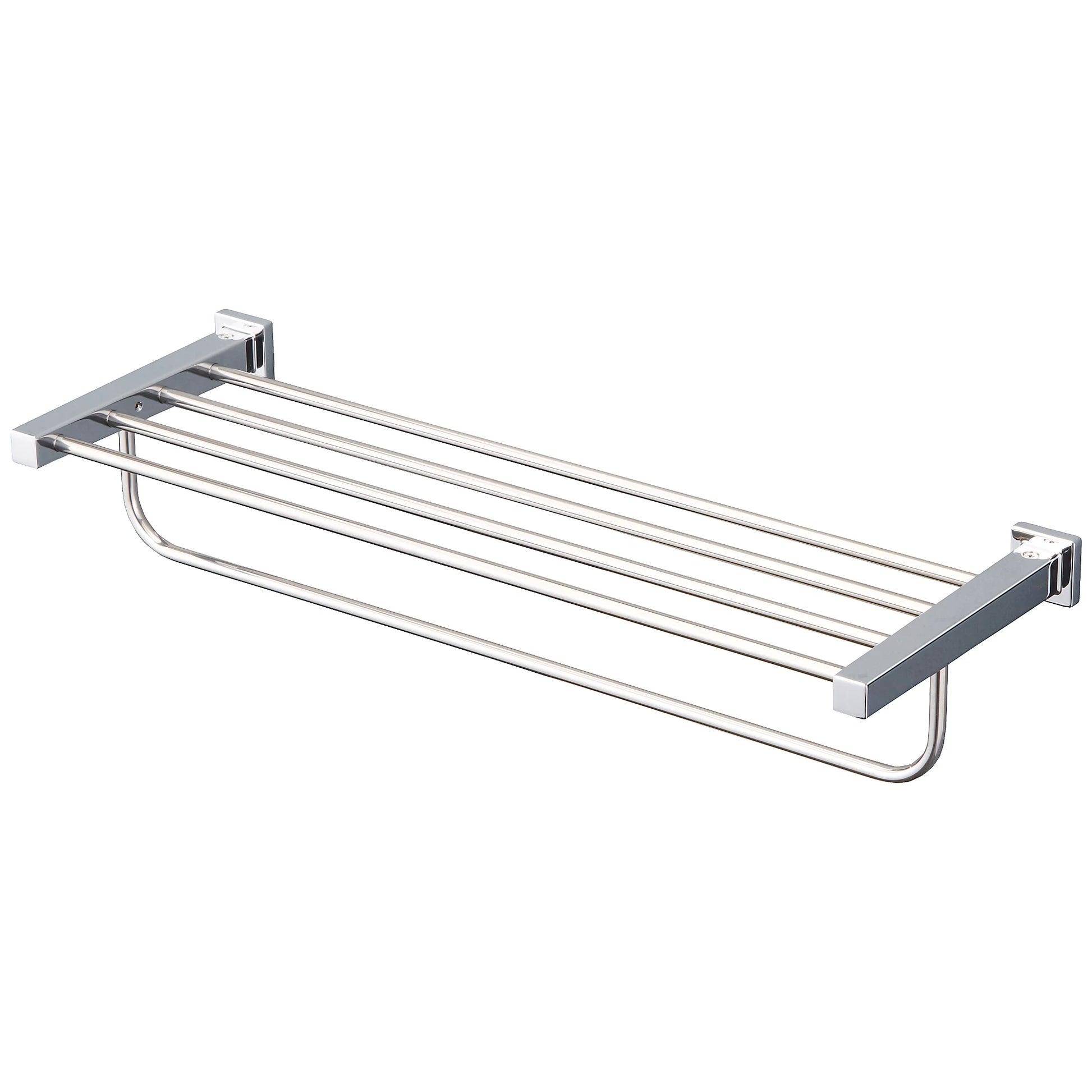TOTO L-Series Polished Chrome Square Tower Shelf