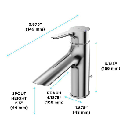 TOTO LB Polished Chrome 1.2 GPM Single-Handle Bathroom Sink Faucet