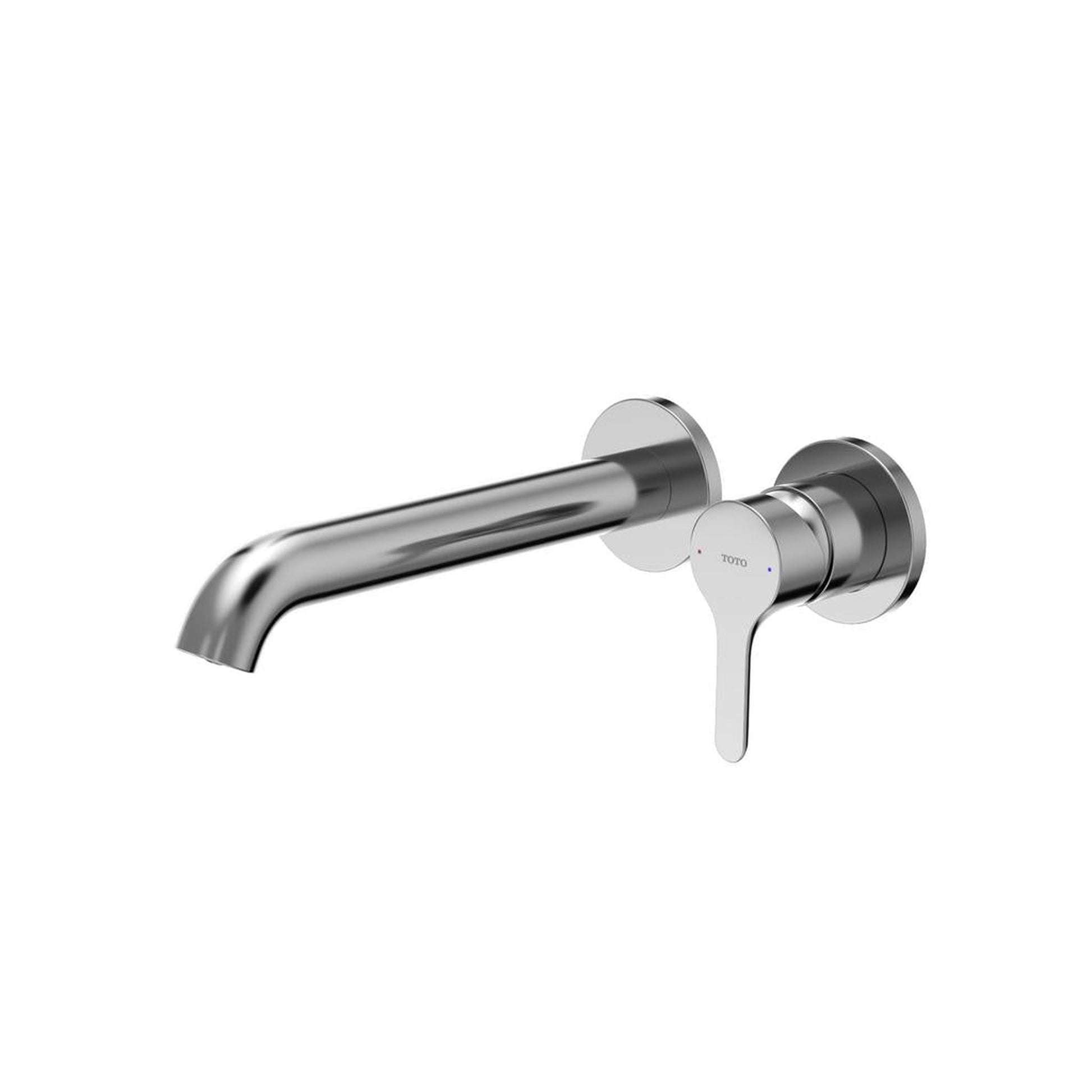 TOTO LB Polished Chrome 1.2 GPM Wall-Mounted Long Bathroom Sink Faucet
