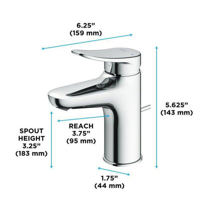 TOTO LF Polished Chrome 1.2 GPM Single-Handle Bathroom Sink Faucet