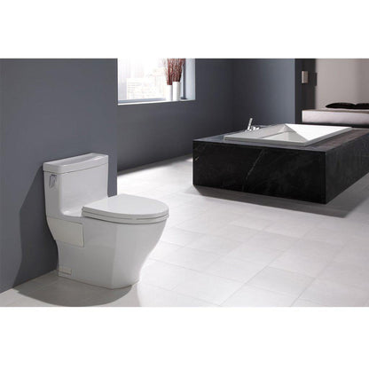 TOTO Legato 1.28 GPF Cotton Elongated One-Piece Toilet With Washlet+ Connection