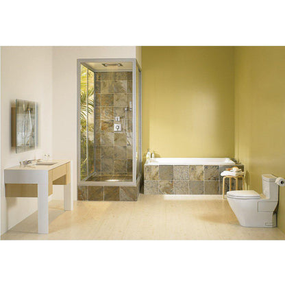 TOTO Legato 1.28 GPF Cotton Elongated One-Piece Toilet With Washlet+ Connection