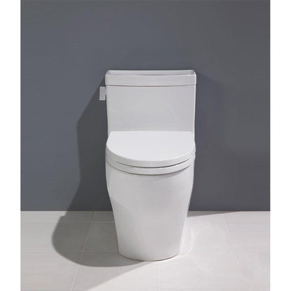 TOTO Legato 1.28 GPF Cotton Elongated One-Piece Toilet With Washlet+ Connection