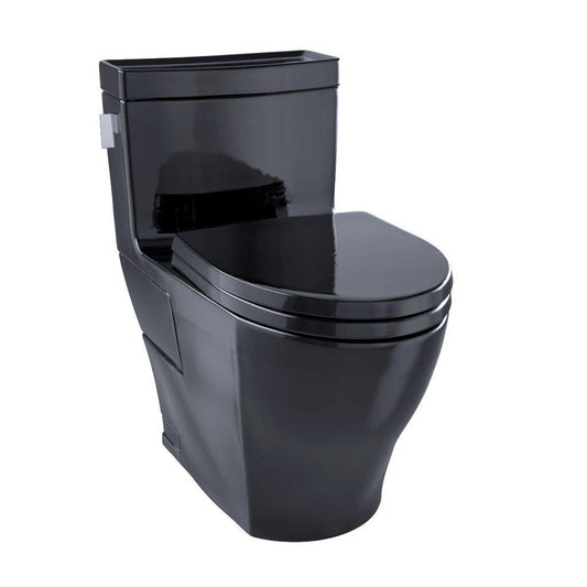 TOTO Legato 1.28 GPF Ebony Elongated One-Piece Toilet With Washlet+ Connection