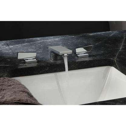 TOTO Legato Polished Chrome 1.2 GPM Widespread Bathroom Sink Faucet With Metal Pop-Up Drain Assembly