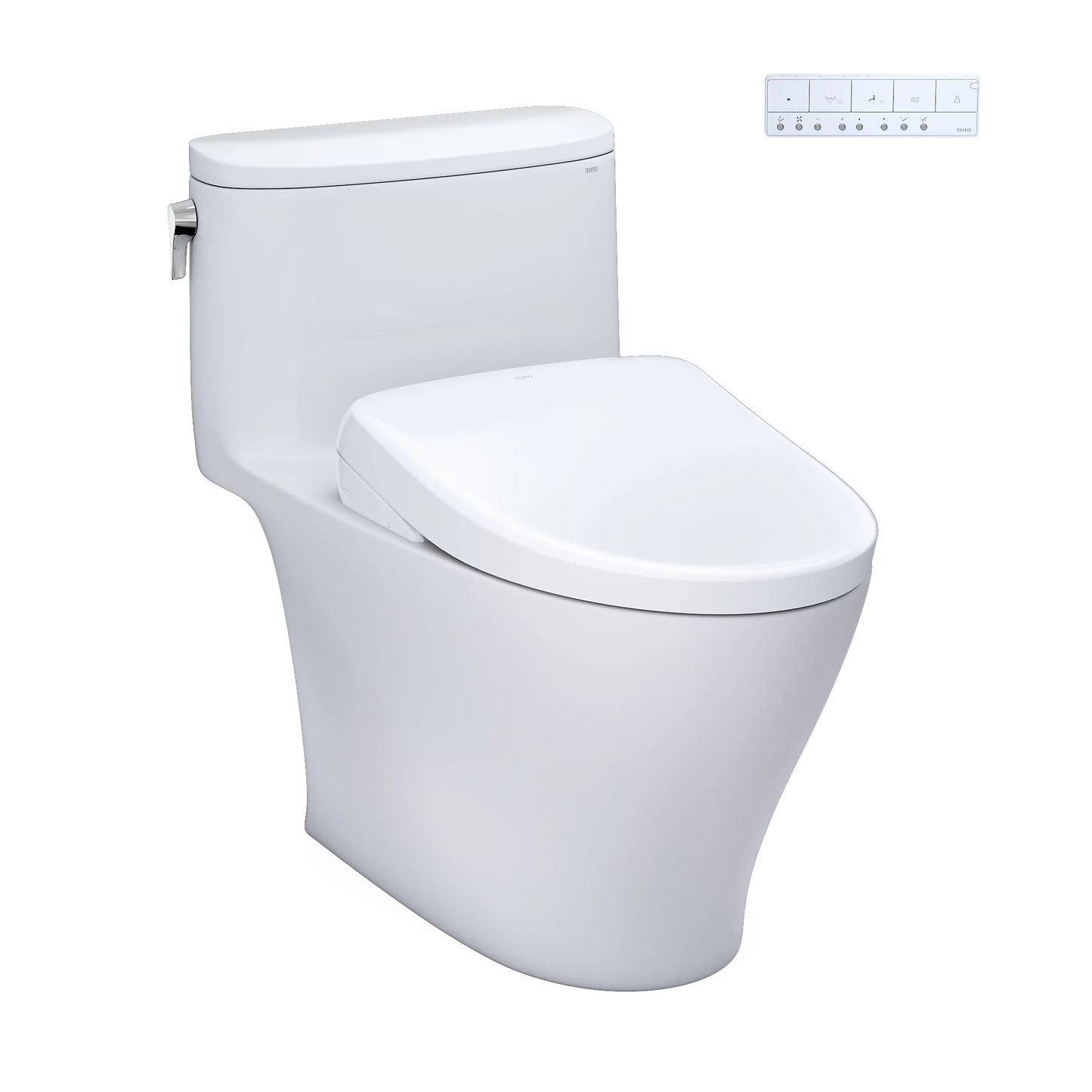 TOTO Nexus Cotton 1.28 GPF Auto Flush One-Piece Toilet With S7A Washlet +