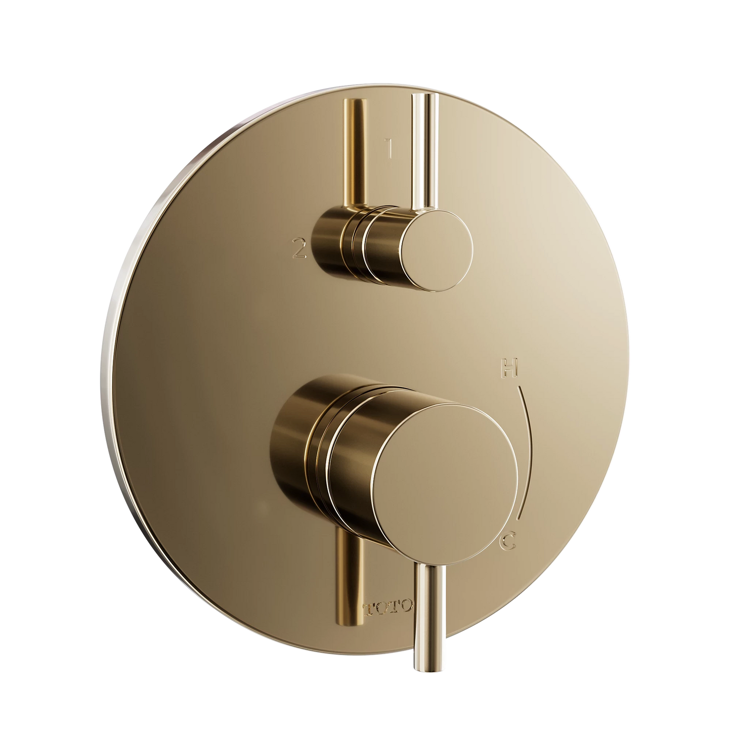 TOTO Polished Bronze Round Pressure Balance Valve With Diverter Trim