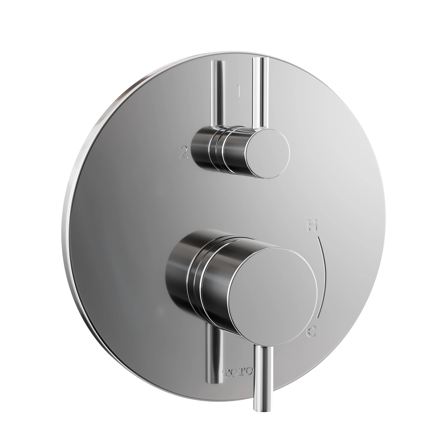 TOTO Polished Chrome Round Pressure Balance Valve With Diverter Trim