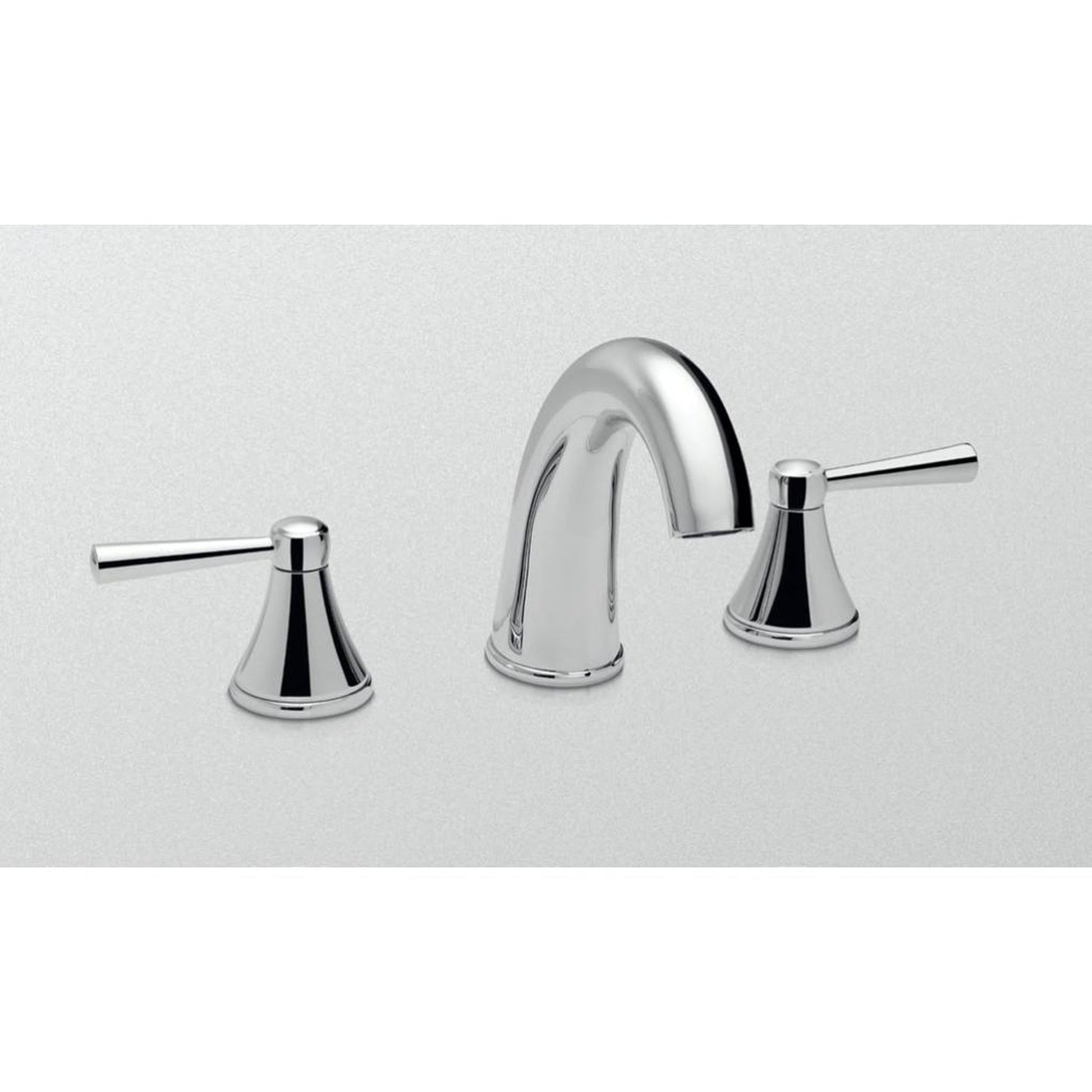 TOTO Silas Polished Chrome 1.2 GPM Double Handle Widespread Bathroom Lavatory Sink Faucet With Lever Handles