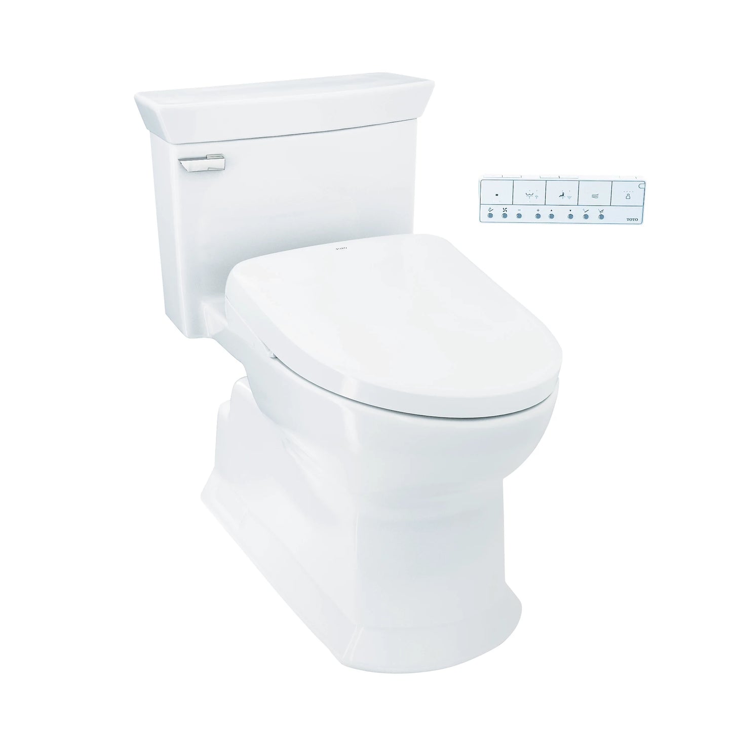 TOTO Soirée Cotton 1.28 GPF UH One-Piece Toilet With S7A Washlet +