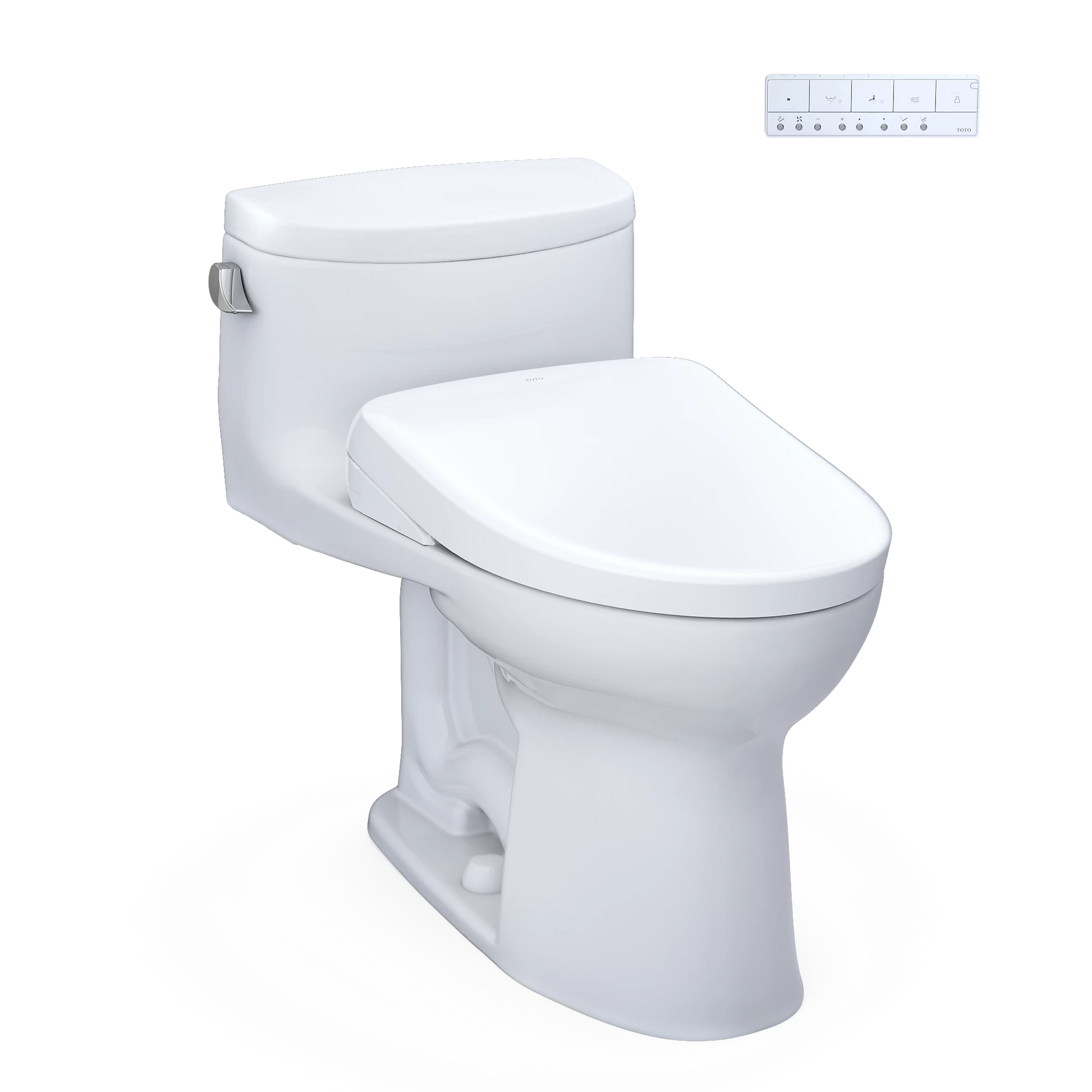 TOTO Supreme II Cotton 1.28 GPF Auto Flush One-Piece Toilet With S7A Washlet +