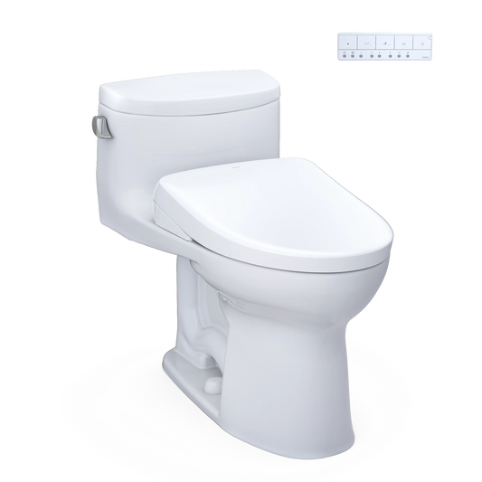 TOTO Supreme II Cotton 1.28 GPF One-Piece Toilet With S7 Washlet +