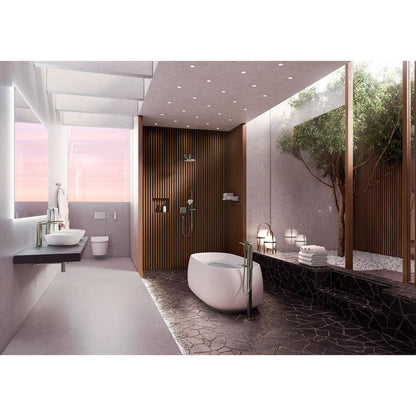 TOTO ZA Polished-Brushed Nickel 1.2 GPM Single-Handle Bathroom Sink Faucet With Comfort Glide