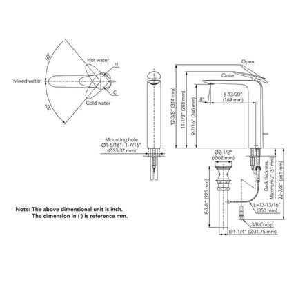 TOTO ZA Polished-Brushed Nickel 1.2 GPM Single-Handle Bathroom Sink Faucet With Comfort Glide