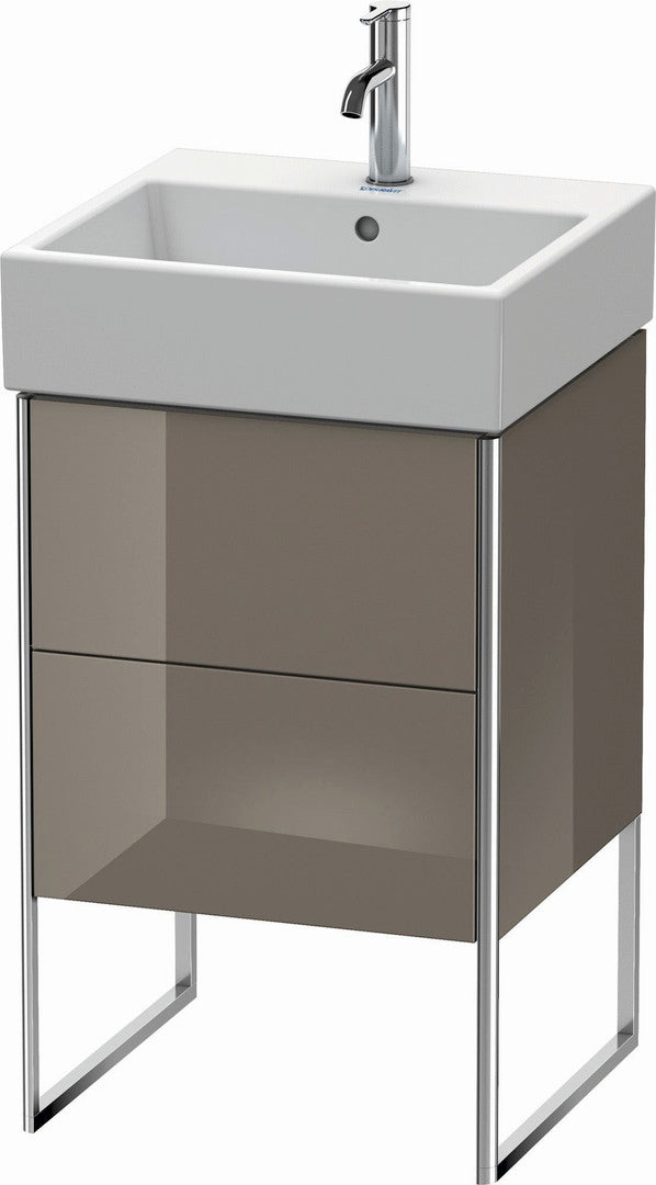 Duravit XSquare 19" Flannel Gray Two Drawer Floorstanding Vanity Unit (XS447208989)