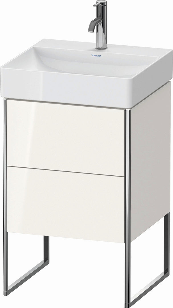 Duravit XSquare 19" White High Gloss Two Drawer Floorstanding Vanity Unit (XS443908585)