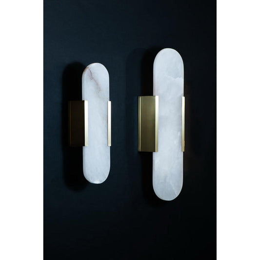 The Vault 16" Lennox Alabaster Wall Sconce