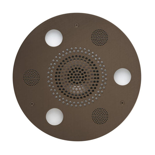 ThermaSol 10" Oil Rubbed Bronze Finish Round Serenity Advanced Light, Sound and Rain System