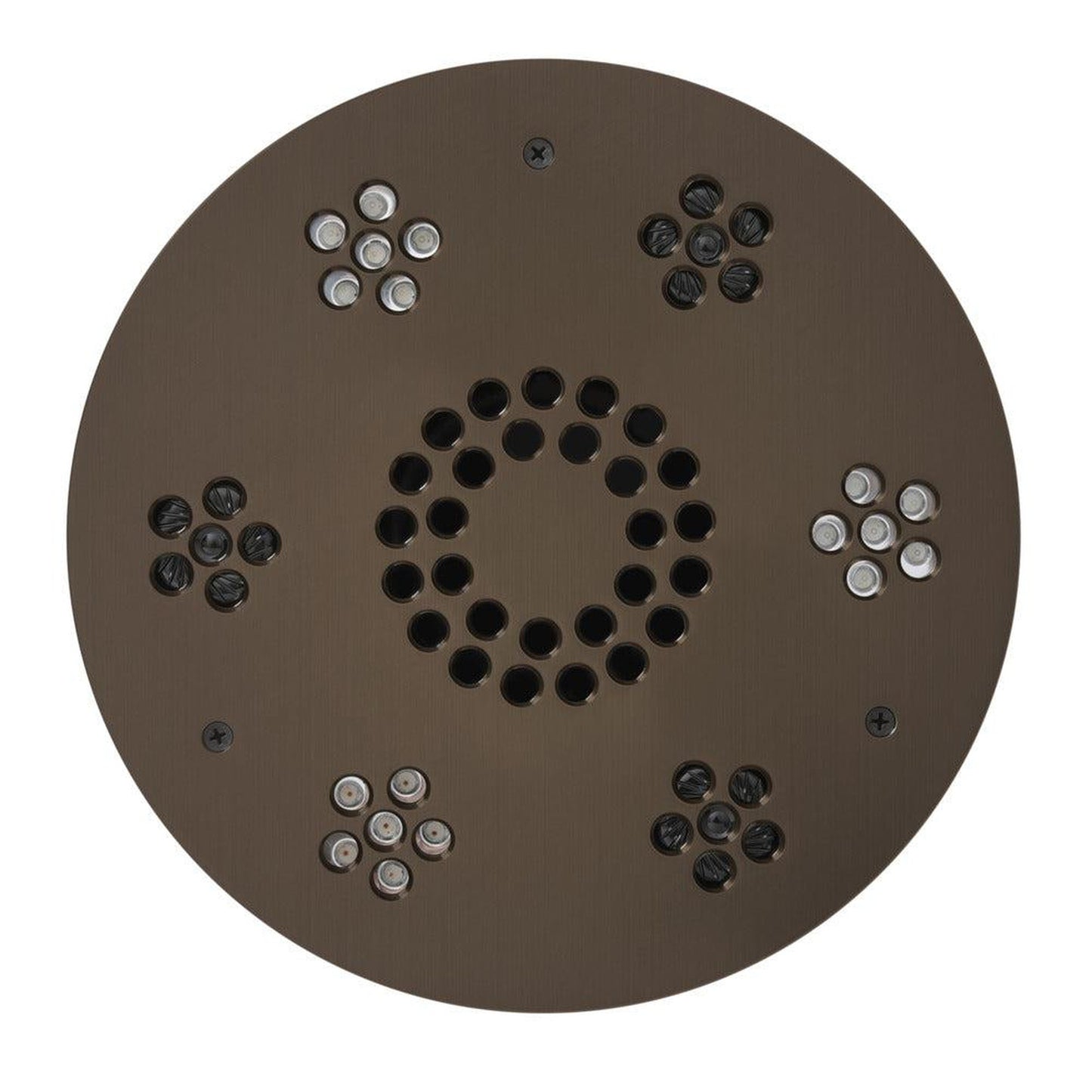 ThermaSol 10" Oil Rubbed Bronze Finish Round Serenity Essential Light and Music System Modern