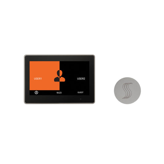 ThermaSol 10" Satin Chrome Finish ThermaTouch Control and Round SteamVection